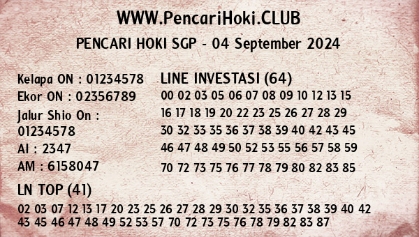 Prediksi SGP