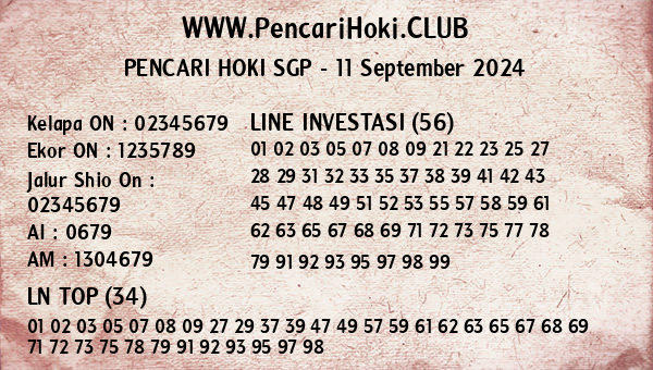 Prediksi SGP