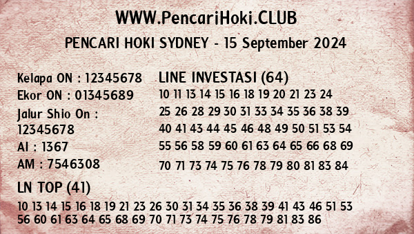 Prediksi Sydney